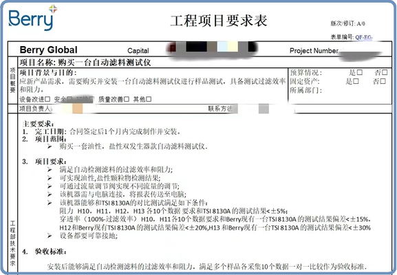 project requirements