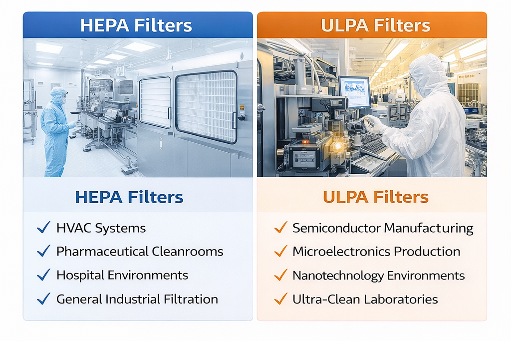 HEPA और ULPA फ़िल्टर के अनुप्रयोग