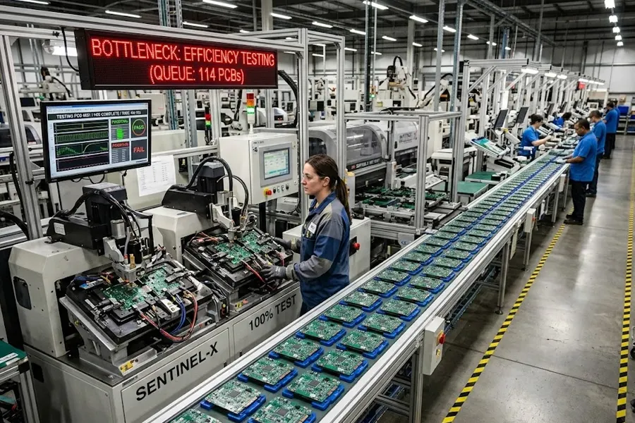 Erro de gargalos de produção