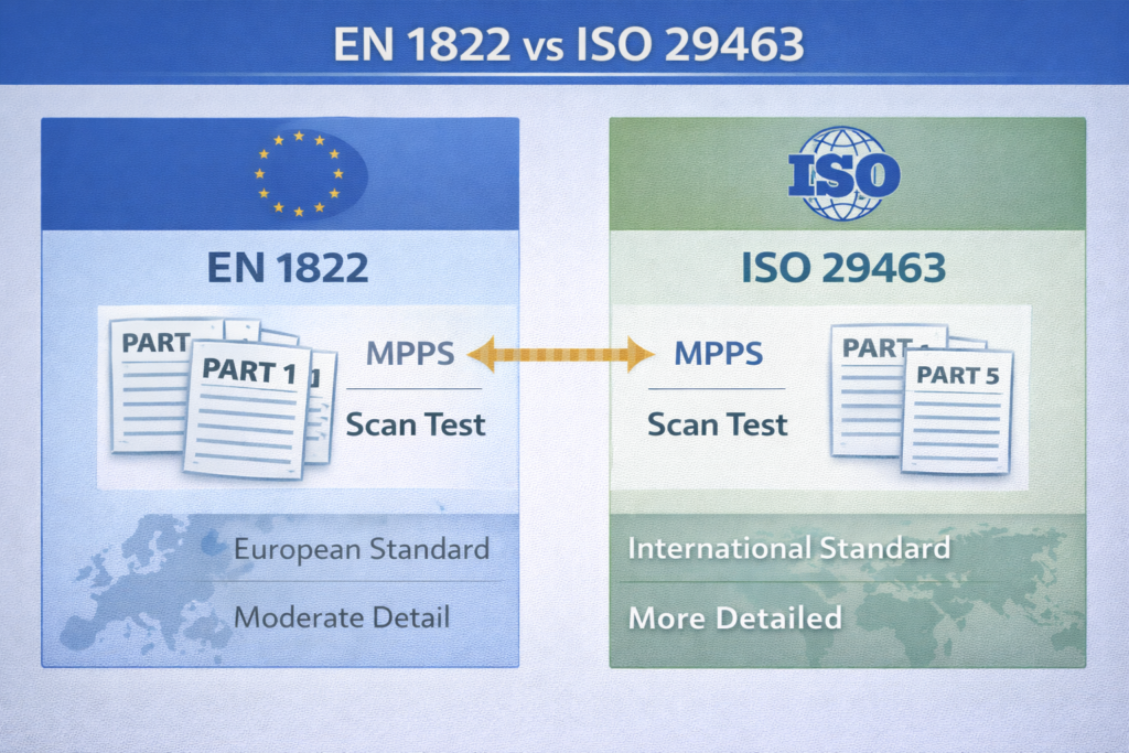 en-1822-vs-iso-29463